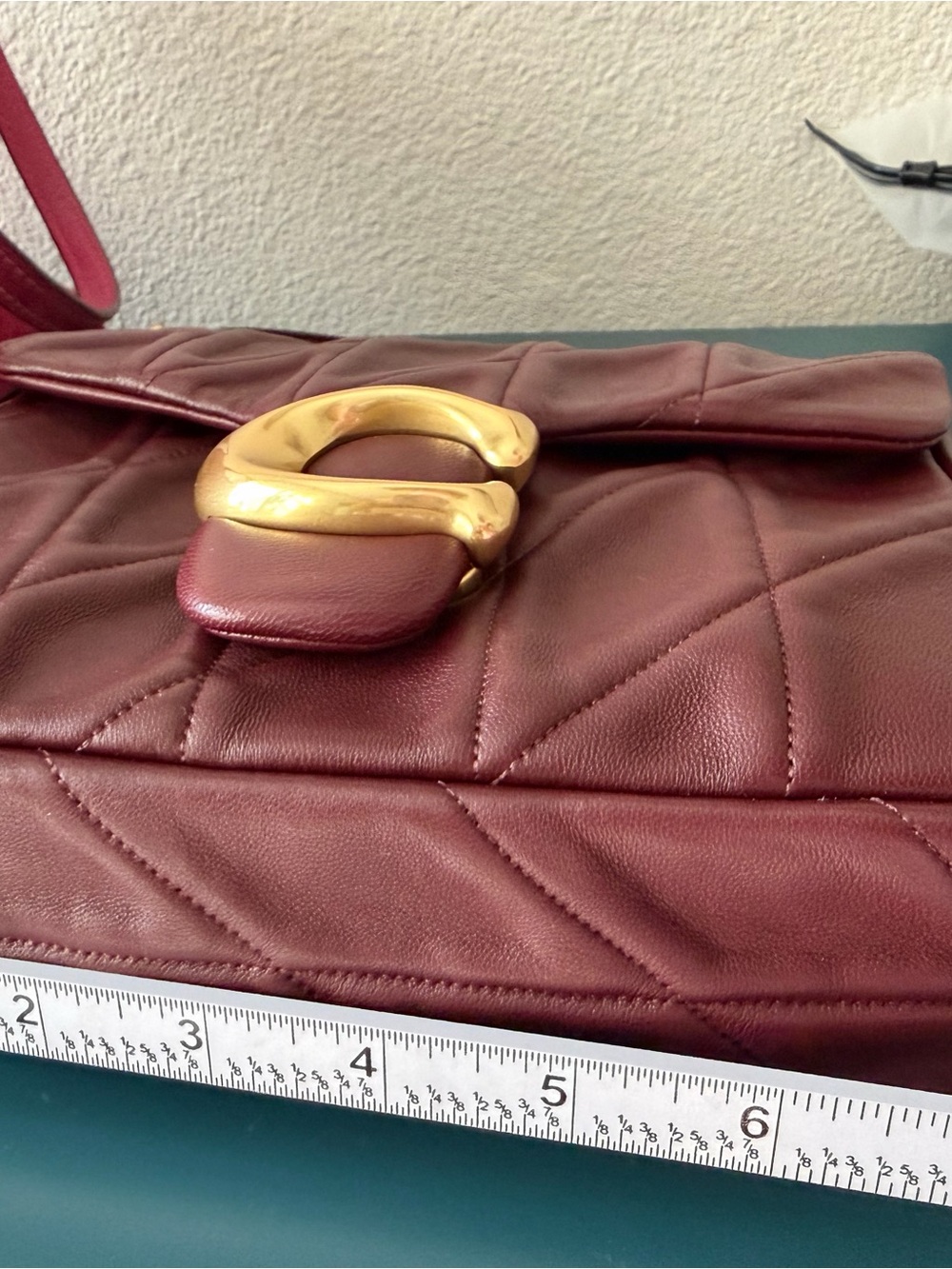 Coach Time Square Tabby in Merlot - Picture 13 of 15